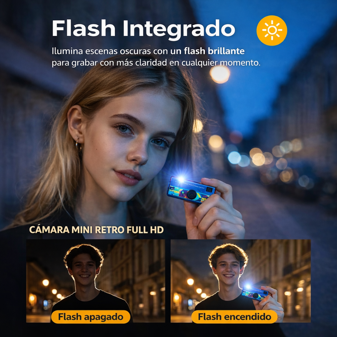 Mini Cámara retro en un llavero